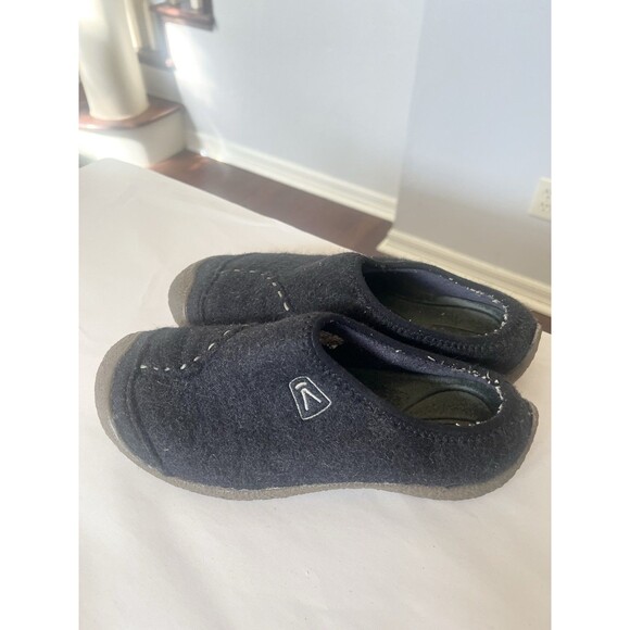 Keen Timberline Black Slip On Felted Wool Clogs Slippers Size 8 Comfort - Picture 1 of 5